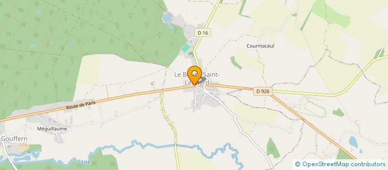 localisation de l'entreprise COMITE DES FETES DU BOURG ST LEONARD à GOUFFERN EN AUGE