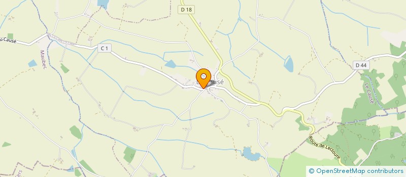 localisation de l'entreprise COMITE DES FETES DU CAUSE  LE CAUSE