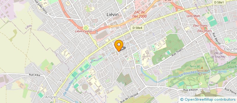 localisation de l'entreprise COMITE DES FETES DU CENTRE VILLE  LIEVIN