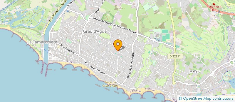 localisation de l'entreprise COMITE DES FETES DU GRAU D'AGDE  AGDE