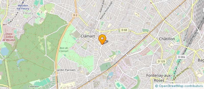 localisation de l'entreprise COMITE DES FETES DU GROUPE SCOLAIRE JEAN DE LA FONTAINE à CLAMART