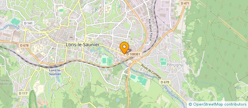 localisation de l'entreprise COMITE DES FETES DU LYNX AUX YEUX EMERAUDES 39 à LONS-LE-SAUNIER