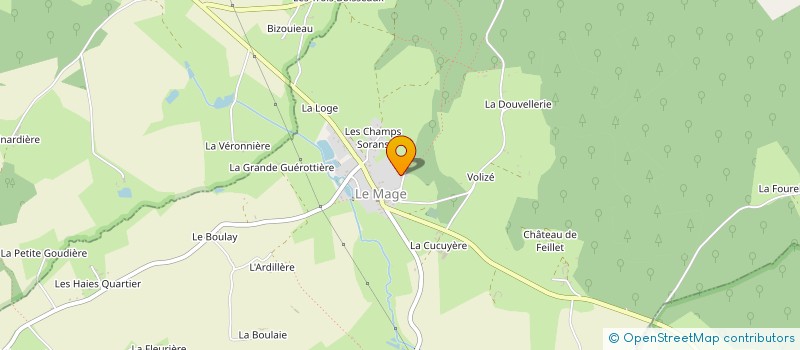 localisation de l'entreprise COMITE DES FETES DU MAGE  LE MAGE