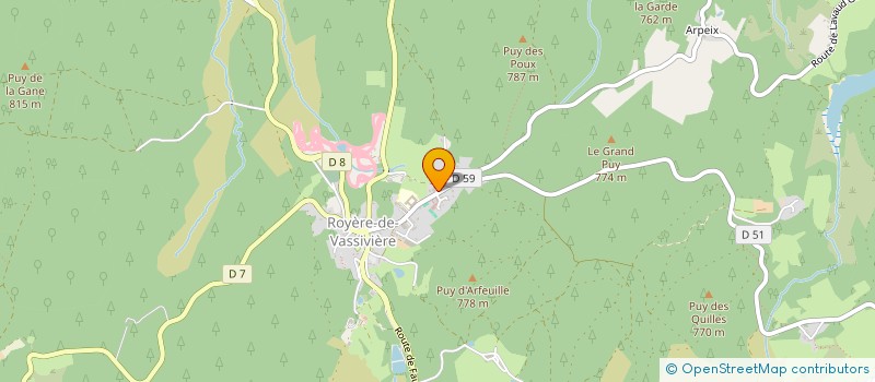 localisation de l'entreprise COMITE DES FETES DU MONTEIL AU VICOMTE  LE MONTEIL-AU-VICOMTE