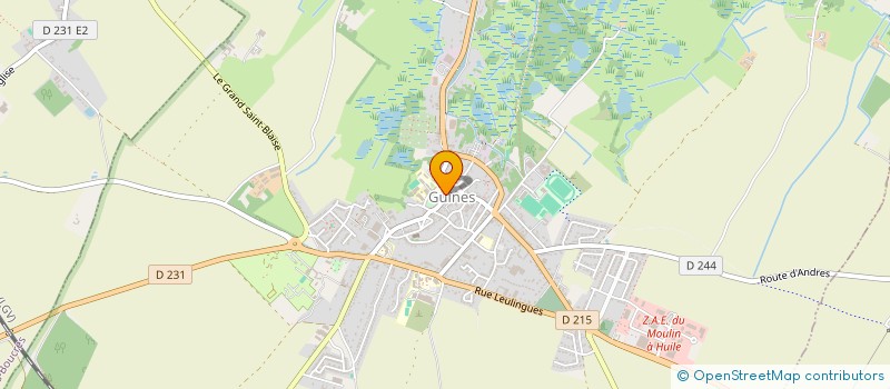 localisation de l'entreprise COMITE DES FETES DU PARCAGE  GUINES