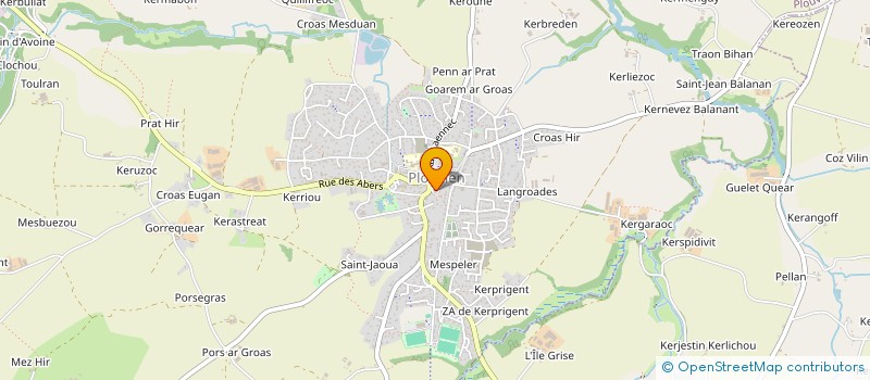 localisation de l'entreprise COMITE DES FETES DU PLOUVIEN  PLOUVIEN