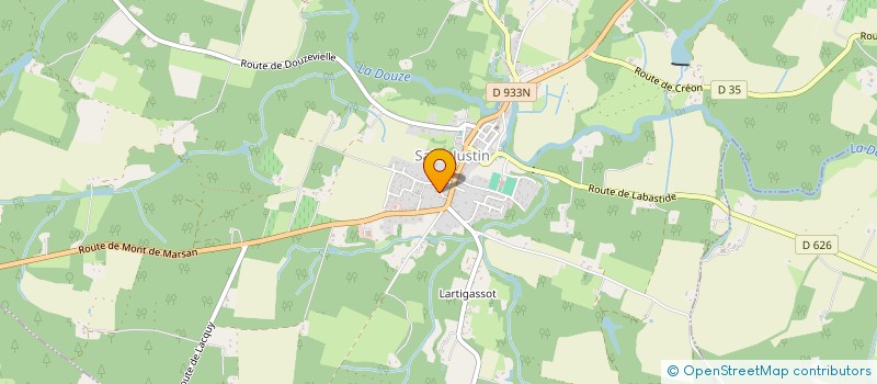 localisation de l'entreprise COMITE DES FETES DU QUARTIER D'AROUILLE  SAINT-JUSTIN