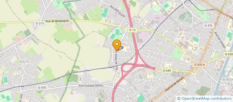 localisation de l'entreprise COMITE DES FETES DU QUARTIER DE LA FOSSE DUTEMPLE  VALENCIENNES