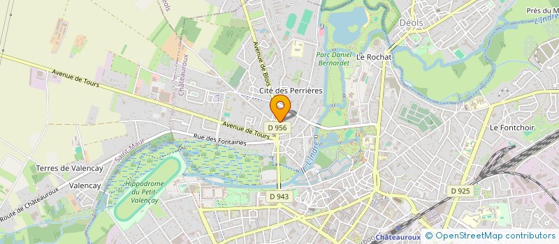 localisation de l'entreprise COMITE DES FETES DU QUARTIER DE SAINT CHRISTOPHE à CHATEAUROUX