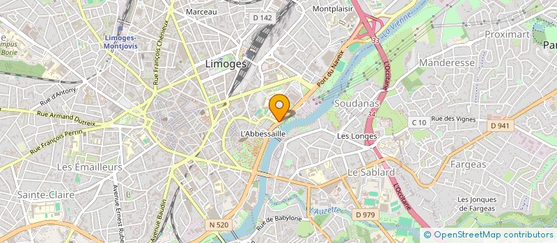 localisation de l'entreprise COMITE DES FETES DU QUARTIER DU PONT SAINT ETIENNE à LIMOGES