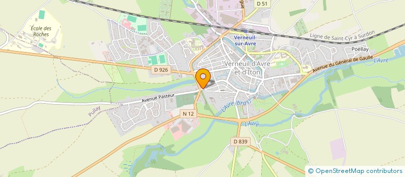 localisation de l'entreprise COMITE DES FETES DU QUARTIER NOTRE DAME  VERNEUIL D'AVRE ET D'ITON