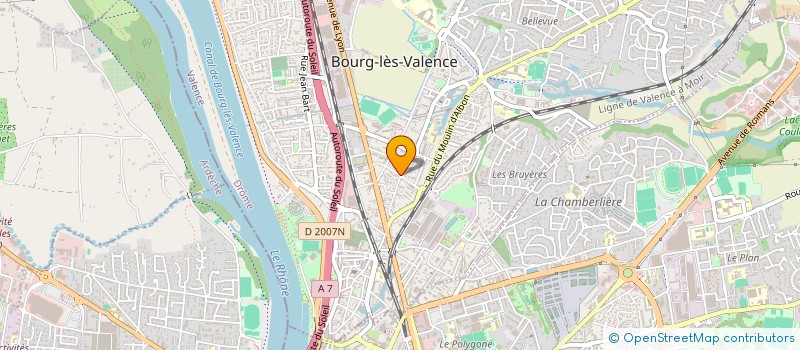 localisation de l'entreprise COMITE DES FETES DU RHONE à BOURG-LES-VALENCE