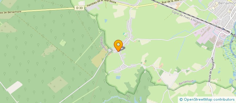 localisation de l'entreprise COMITE DES FETES DU SARBARAS  BERLAIMONT