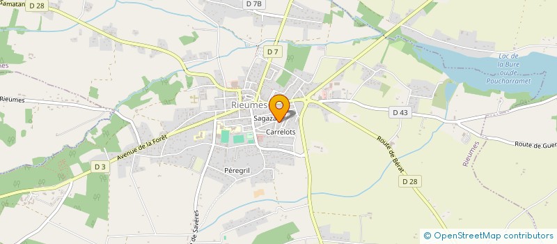 localisation de l'entreprise COMITE DES FETES DU SAVES  RIEUMES