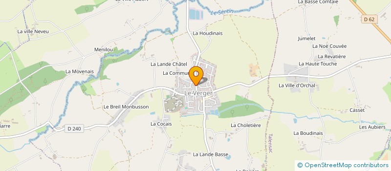 localisation de l'entreprise COMITE DES FETES DU VERGER  LE VERGER