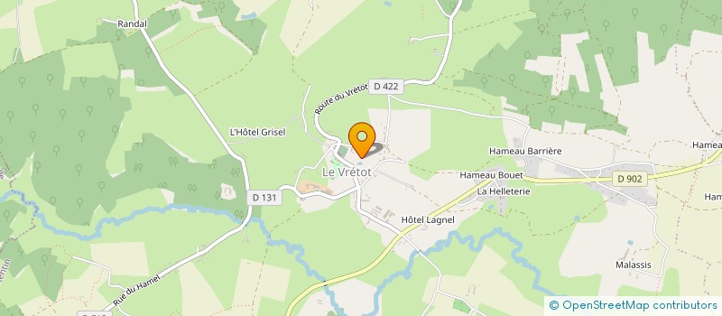 localisation de l'entreprise COMITE DES FETES DU VRETOT  BRICQUEBEC-EN-COTENTIN