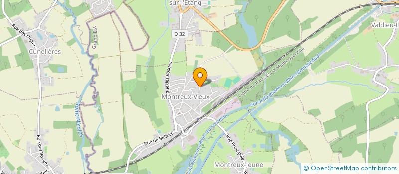 localisation de l'entreprise COMITE DES FETES ECOLES DE MONTREUX-VIEUX-CFEMV  MONTREUX-VIEUX