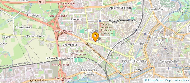 localisation de l'entreprise COMITE DES FETES ET ANIMATIONS DE VILLEJEAN à RENNES