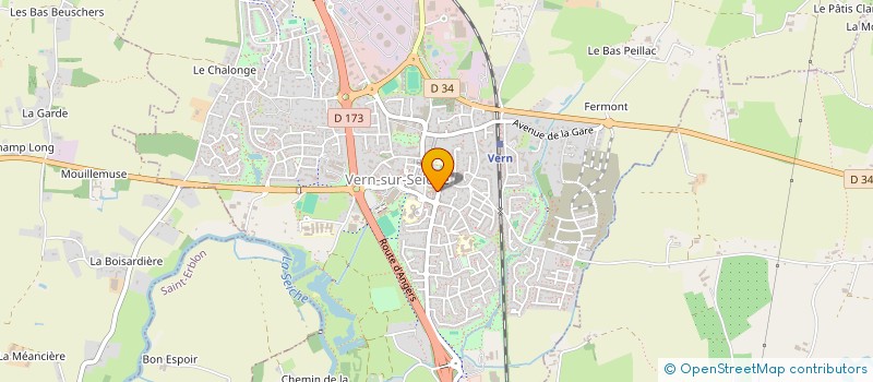 localisation de l'entreprise COMITE DES FETES ET D'ANIMATION  VERN-SUR-SEICHE