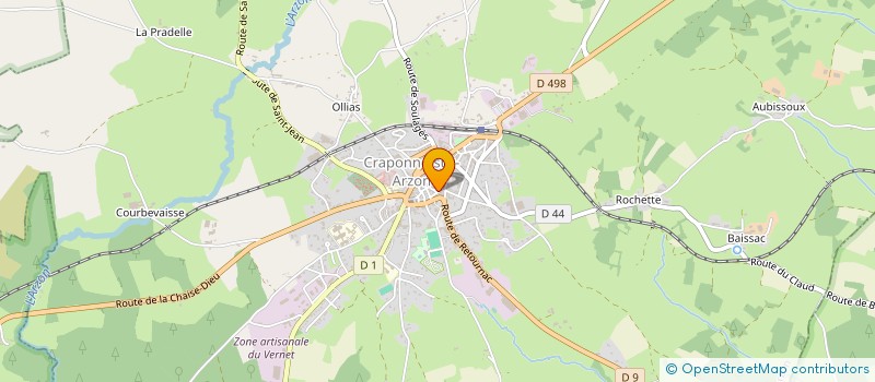 localisation de l'entreprise COMITE DES FETES ET D'ANIMATION DE SAINT PAL EN CHALENCON  SAINT-PAL-DE-CHALENCON