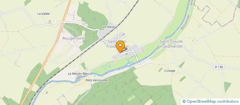 localisation de l'entreprise COMITE DES FETES ET D'ANIMATION DE ST-JEAN FROIDMENTEL  SAINT-JEAN-FROIDMENTEL