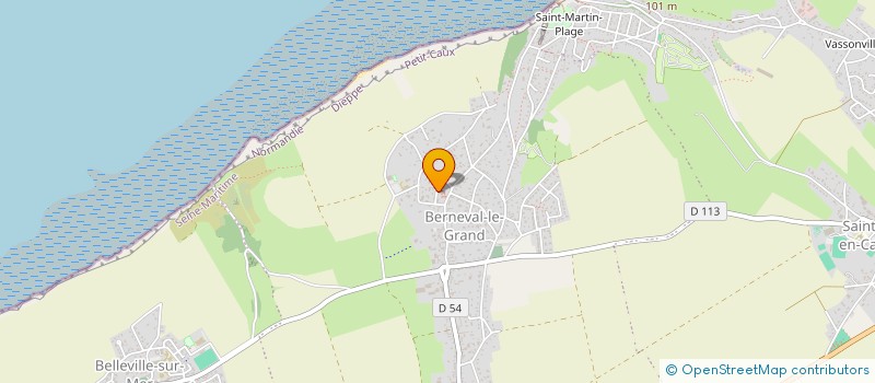 localisation de l'entreprise COMITE DES FETES ET D'INITIATIVE DE BERNEVAL-LE-GRAND  PETIT-CAUX