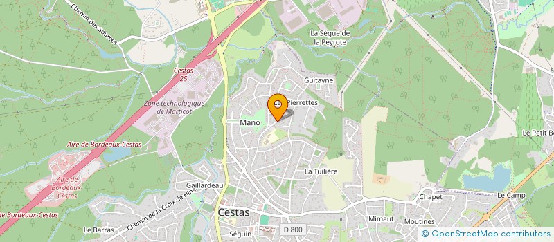 localisation de l'entreprise COMITE DES FETES ET DE BIENFAISANCE DE GAZINET à CESTAS