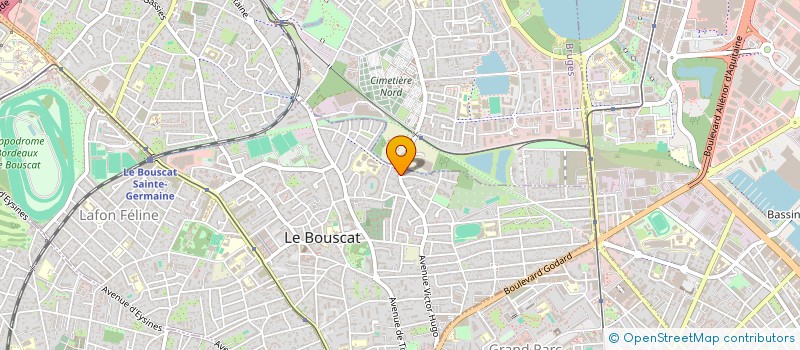 localisation de l'entreprise COMITE DES FETES ET DE BIENFAISANCE DE LA VILLE DU BOUSCAT  LE BOUSCAT