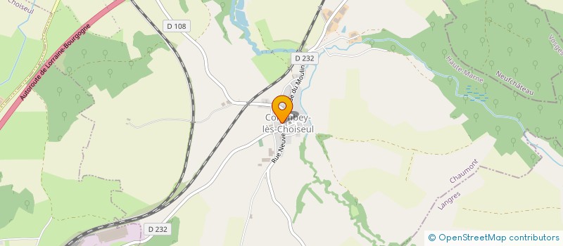localisation de l'entreprise COMITE DES FETES ET DE LOISIRS DE COLOMBEY LES CHOISEUL à CLEFMONT