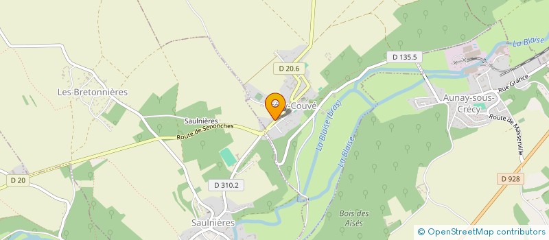 localisation de l'entreprise COMITE DES FETES ET DE LOISIRS DE CRECY COUVE à CRECY-COUVE