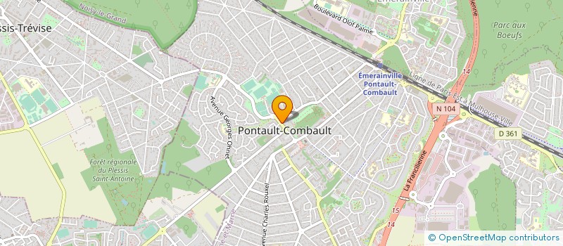localisation de l'entreprise COMITE DES FETES ET DE TOURISME à PONTAULT-COMBAULT