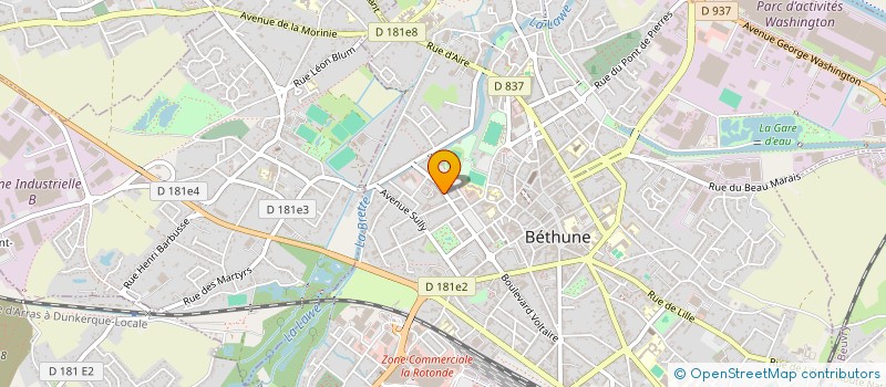 localisation de l'entreprise COMITE DES FETES ET DES ANIMATIONS DES QUARTIERS DE BETHUNE à BETHUNE