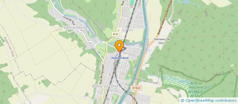 localisation de l'entreprise COMITE DES FETES ET DES LOISIRS DE BUTRY SUR OISE  BUTRY-SUR-OISE