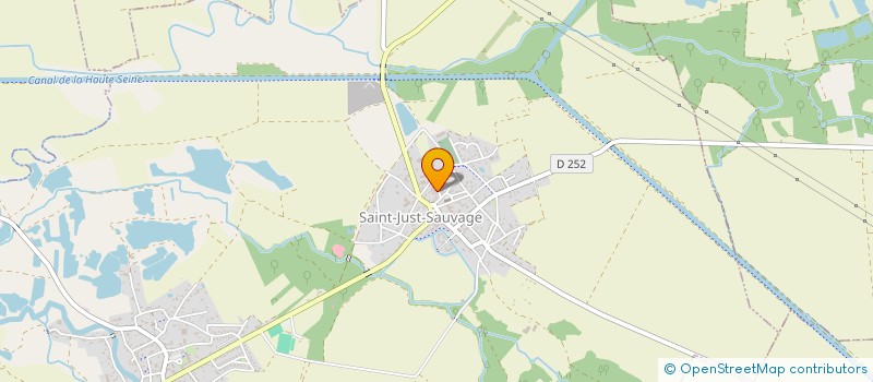localisation de l'entreprise COMITE DES FETES ET DES LOISIRS DE SAUVAGE  SAINT-JUST-SAUVAGE