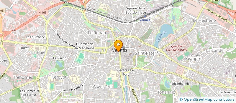 localisation de l'entreprise COMITE DES FETES ET DES LOISIRS DE VANNES à VANNES