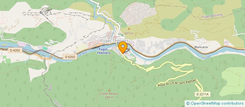 localisation de l'entreprise COMITE DES FETES ET DES OEUVRES SOCIALES DU PERSONNEL HOSPITALIER DE PUGET-THENIERS  PUGET-THENIERS