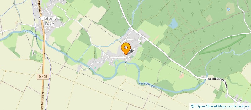 localisation de l'entreprise COMITE DES FETES ET EMBELLISSEMENT DU VILLAGE DE GOUX à DOLE