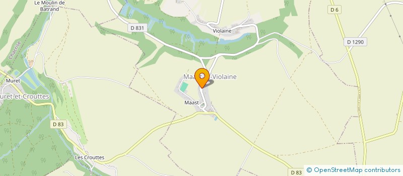 localisation de l'entreprise COMITE DES FETES ET LOISIRS DE MAAST ET VIOLAINE  MAAST-ET-VIOLAINE