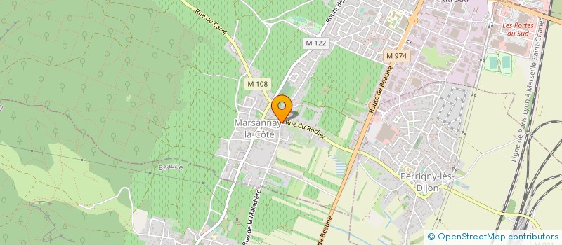 localisation de l'entreprise COMITE DES FETES ET LOISIRS DE PERRIGNY-LES-DIJON  PERRIGNY-LES-DIJON