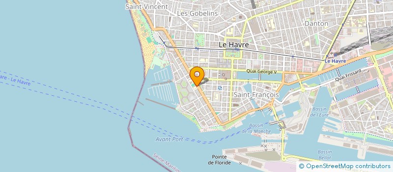 localisation de l'entreprise COMITE DES FETES ET LOISIRS DU GROUPE SCOLAIRE EDOUARD HERRIOT  LE HAVRE