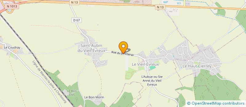 localisation de l'entreprise COMITE DES FETES ET LOISIRS VIEIL EVREUX  LE VIEIL-EVREUX