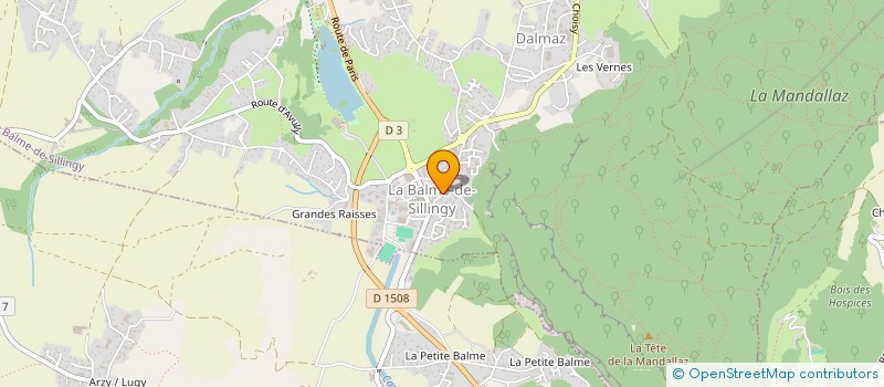 localisation de l'entreprise COMITE DES FETES ET RECEPTIONS DE LA BALME DE SILLINGY à LA BALME-DE-SILLINGY