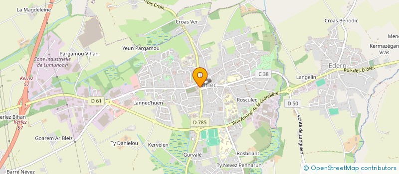 localisation de l'entreprise COMITE DES FETES - FEST'Y BRIEC  BRIEC