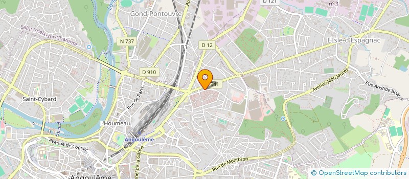 localisation de l'entreprise COMITE DES FETES GENDARMERIE à ANGOULEME