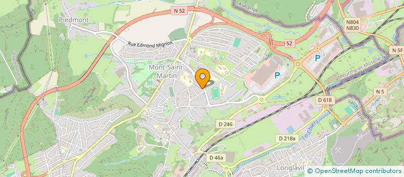 localisation de l'entreprise COMITE DES FETES GENDARMERIE  MONT-SAINT-MARTIN