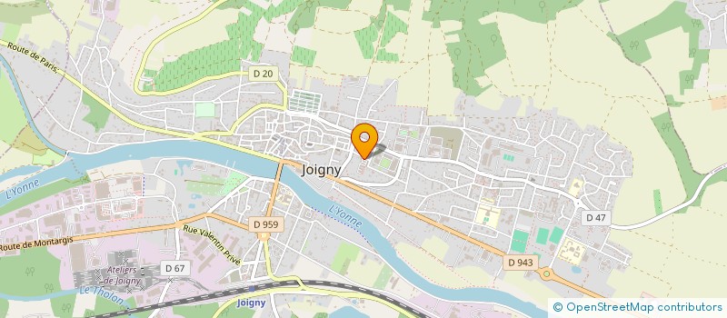 localisation de l'entreprise COMITE DES FETES GENDARMERIE DE JOIGNY  JOIGNY