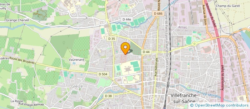 localisation de l'entreprise COMITE DES FETES GENDARMERIE DE VILLEFRANCHE SUR SAONE à VILLEFRANCHE-SUR-SAONE