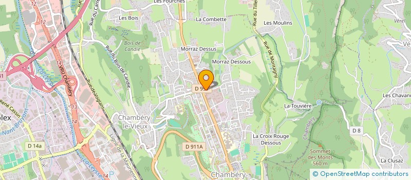 localisation de l'entreprise COMITE DES FETES GENDARMERIE DEPARTEMENTALE DE CHAMBERY  CHAMBERY