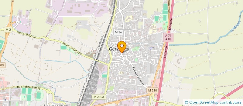 localisation de l'entreprise COMITE DES FETES GERZATOIS  GERZAT