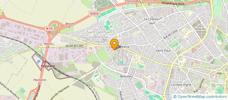 localisation de l'entreprise COMITE DES FETES LA MALADRERIE à CAEN